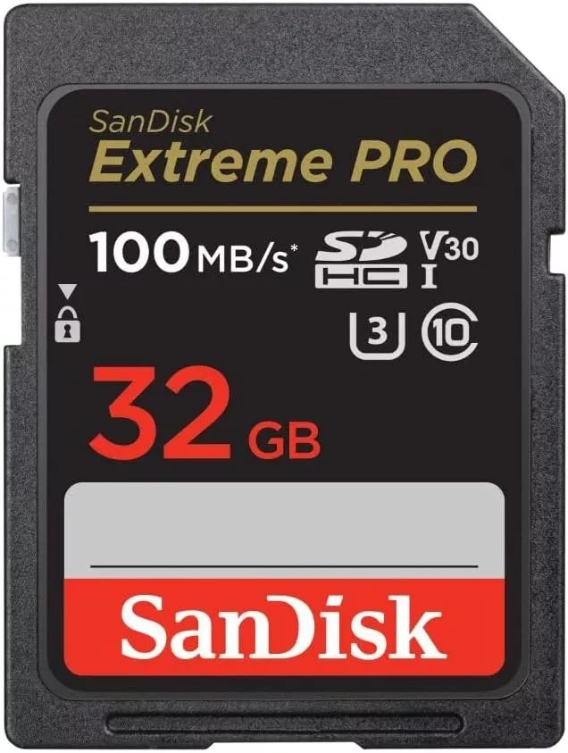 SanDisk Extreme Pro 32GB SDHC 100 MBp UHS-1 SD Class 10 Memory Card SDSDXXO-032G