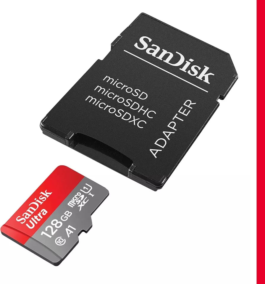 SanDisk 128GB Ultra microSDXC UHS-I Memory Card with Adapte - SDSQUAB-128G-GN6MN
