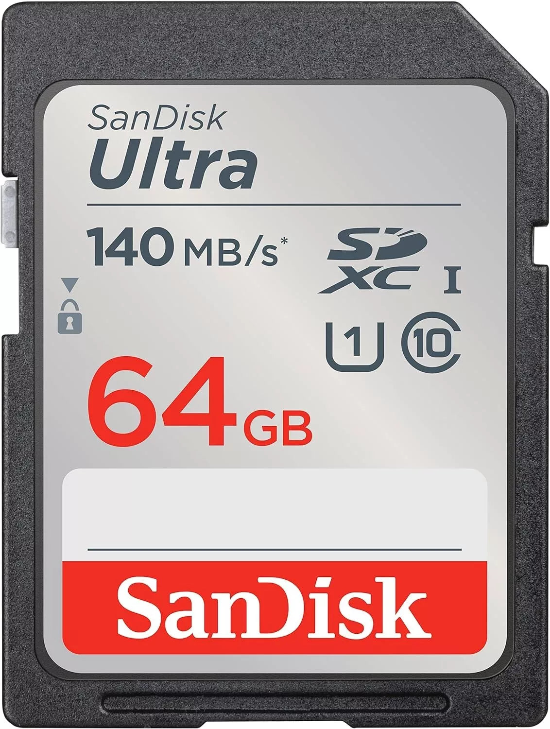 SanDisk 64 GB Class 10 SDXC Memory Card -Up to 140MB/s-SDSDUNB-064G-GN6IN